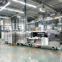 Machine à gaufrettes automatique en acier inoxydable personnalisée pour les nouvelles lignes de fabrication de gaufrettes à grande échelle