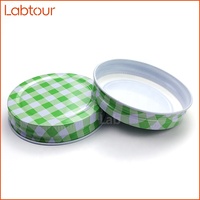 Couvercles en fer blanc personnalisables anti-déversement de qualité alimentaire 86 mm avec trou pour paille pour bouteilles et bocaux à col vissé – Vente en gros
