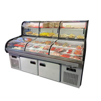 Échelle à trois températures en acier inoxydable pour restaurant commercial de 2m Commande de réfrigérateur pour barbecue Affichage ouvert à trois commandes