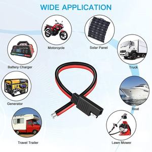 ELECTOP - Paquete de <span class=keywords><strong>2</strong></span> Conectores de Desconexión Rápida SAE, Cable de Extensión de Alimentación Automotriz para Paneles Solares, Arnés de Cableado, Conector SAE de Cobre - Product Image 6