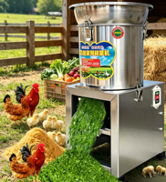 Commerciële groente- en radijs snijmachine, multifunctionele pompoen- en fruitrasp voor vee- en pluimveevoer