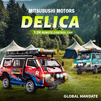 Neuerscheinung 2,4G 4WD 1/24 Maßstab Klassischer DELICA Truck Mit Lichtern Simuliertes Oldschool RC Auto Modell Spielzeug