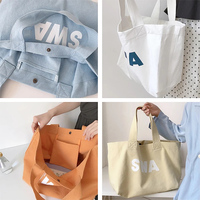 Sac fourre-tout en coton réutilisable grande capacité, multifonctionnel, simple, avec logo personnalisé imprimé, en toile, vente en gros