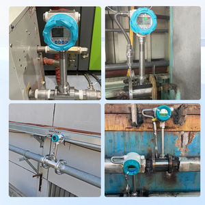 Jujea DN40 Vortex Flowmeter 350 ℃   & 4-20ma Hart Dual Line LCD-display Vloeistof- en luchtgasmeter 2-lijns gasmeting - Product Image 3