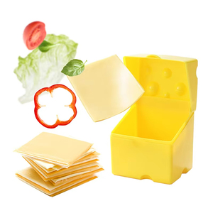 Wholesale Modern Design Cheese Storage Box with Flip Cover Fresh-keeping Kitchen and <b>Refrigerator</b> for Snacks Packaging Food - Product Image 5