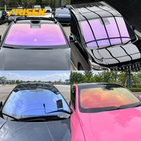 Film de pare-brise de voiture caméléon de qualité supérieure, anti-éblouissement, PET, couleur changeante, blocage UV à 99%, anti-explosion, 0,75*30m