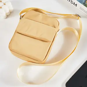 Bolso bandolera clásico Unisex ligero impermeable de nailon para hombre y mujer, Mini bolso de pecho, bandolera para teléfono móvil