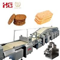 Ligne de production industrielle de biscuits avec laminoir et mélangeur en acier inoxydable, installation gaz/électrique et service après-vente
