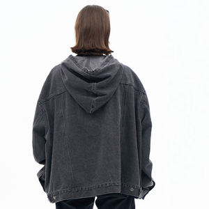 Sudaderas con Capucha de Mezclilla de Algodón de Invierno Ecológicas de 380 g/m², Holgadas, Sin Cordones, de Alta Calidad, Unisex - Product Image 6