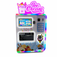 Mesin Penjual Es Krim Otomatis Penuh dengan Lengan Robot Pintar Terkontrol Cerdas Tanpa Pengawasan