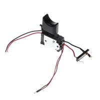 Perceuse électrique intelligente, anti-poussière, avec contrôle de vitesse, interrupteur à bouton-poussoir, DC 7.2-24V, noir, 16A, pratique à utiliser