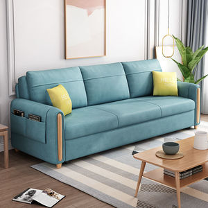 Canapé-<span class=keywords><strong>lit</strong></span> double multifonctionnel <span class=keywords><strong>confortable</strong></span> et élégant de haute qualité, pliable et rétractable, à double usage, pour le salon - Product Image 1