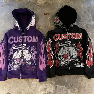 Fabricante de Ropa FTS, Sudaderas con Capucha y Estampado Gráfico DTG, Sudaderas con Cremallera Completa, Sudaderas Resistentes de Felpa Francesa - Product Image 1