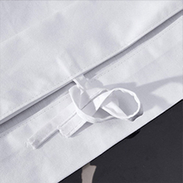 Parure de draps en coton 100% Cloudland, vente en gros, coton égyptien, 300 fils, blanc plat, hôtel - Product Image 4