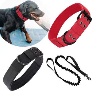 Großhandel Hundetraining-Halsband mit Griff Verstellbares Haustierhalsband mit Metallschnalle Hochbelastbares Taktisches Hundehalsband - Product Image 4