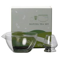 Ensemble de thé Gongdao en verre borosilicate haute résistance, style Japandi, avec support de séparation pour bol à thé Kung Fu – Vente chaude