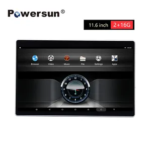 Powersun 4K رخيصة GPS الروبوت 11 سيارة التلفزيون اللمس شاشة راصد مسند الرأس الخلفي مقعد الترفيه