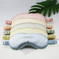 Masque pour les yeux en coton fait à la main de haute qualité fabriqué en usine masque pour les yeux de voyage respirant lisse avec sangle pour dormir approvisionnement OEM