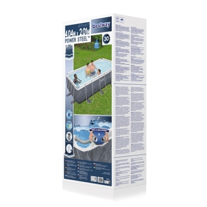 <span class=keywords><strong>Bestway</strong></span> 56721 <span class=keywords><strong>Power</strong></span> Acier Rectangulaire <span class=keywords><strong>Hors</strong></span> <span class=keywords><strong>Sol</strong></span> <span class=keywords><strong>Piscine</strong></span> Ensemble 4.04 m X 2.01 m X 1.00 m D'été Extérieur PVC Cadre <span class=keywords><strong>Piscine</strong></span> - Product Image 6
