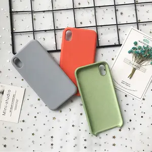 เคสโทรศัพท์มือถือซิลิโคนเหลว,เคสมือถือพร้อมโลโก้สำหรับ Apple iPhone 11 Pro Max X Xs Xr 8 7 Plus 6