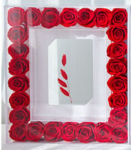 Red - 10 inch acrylic photo frame (excluding photos)