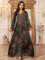 Abaya Zaynab Modeste Style Dubaï en Polyester Respirant Taille Unique Robe Musulmane pour le Ramadan et l'Aïd en Turquie