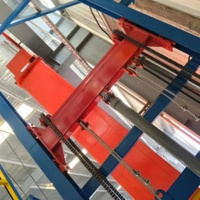 Plateforme élévatrice de fret industrielle à rail hydraulique, prix usine, 500 kg - 1 tonne, acier haute résistance, hauteur de levage 2m-10m, petite taille
