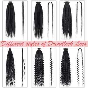 Estensioni Dreadlock a Doppia Estremità da 24 Pollici, Morbide Estensioni Dreadlock Fatte a Mano Stile Reggae, Treccia Sintetica per Donne e Uomini - Product Image 6