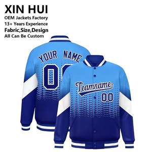 Custom Sublimation Gradient Varsity <b>Jacket</b> Men Team Name Number Printed Full Snap <b>Bomber</b> <b>Jacket</b> Personalized College <b>Baseball</b> - Product Image 1