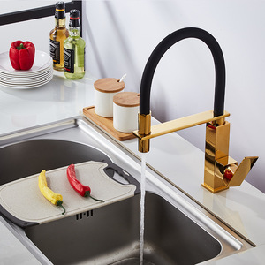 Modern Avrupa Tipi Tek Kollu Mutfak Evye Bataryası Çekilebilir Püskürtmeli 360 Derece Dönebilen Seramik Valfli Pirinç Üstten Montajlı - Product Image 2