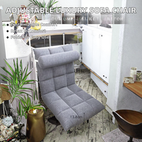 Fauteuil de sol moderne pliable et réglable en flanelle pour personne paresseuse, pouf de luxe, canapé tatami pour chambre, bureau à domicile, salon