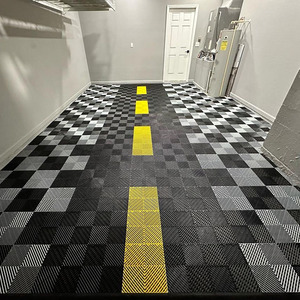 Carreaux de sol de <span class=keywords><strong>garage</strong></span> à grille carrée PP 400*400*18 Carreaux de sol de <span class=keywords><strong>garage</strong></span>/atelier à emboîtement en polymère Tapis de sol de <span class=keywords><strong>garage</strong></span> - Product Image 1