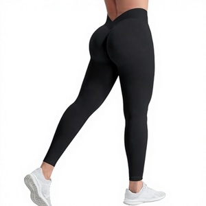 High Waisted Seamless Yoga <b>Leggings</b> Full Length <b>Scrunch</b> <b>Butt</b> Lifting Workout Pants for Gym - Product Image 1