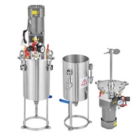 Mélangeur pneumatique à moteur haute pression BZY en acier inoxydable, capacité 1L-100L, pression maximale 0,8 MPa, avec aspiration sous vide 3