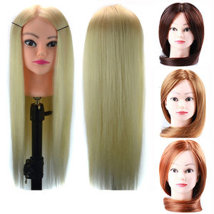 El cabezal <span class=keywords><strong>de</strong></span> entrenamiento <span class=keywords><strong>de</strong></span> cabello mezclado se puede planchar y enrollar, que se puede utilizar para el diseño del peinado y moldes <span class=keywords><strong>de</strong></span> cabeza <span class=keywords><strong>de</strong></span> peluca para rizar el cabello - Product Image 5