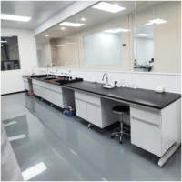 Mobilier de laboratoire médical moderne en métal certifié CE SCEELAB, durable, garantie 5 ans, avec conception de plan de laboratoire gratuite