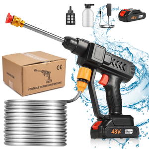 Pistola de Agua Eléctrica Portátil de Alto Voltaje, Lavadora de Autos Manual con Batería de Litio y Función de Limpieza Inalámbrica - Product Image 6