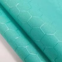 Tissu Oxford imperméable 200D 100% polyester, coupe-vent, tissu enduit PU pour sacs, extérieur