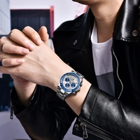 Nuevos Relojes PAGANI DESIGN para Hombre de Lujo Cronógrafo Deportivo de Cuarzo 2024 Reloj de Pulsera para Hombre Resistente al Agua con Fecha Automática Relogio Masculino