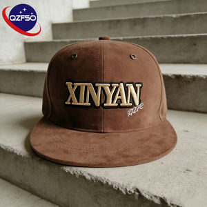 QZFSO Gorra de Béisbol Plana Estructurada de 6 Paneles Personalizada, Gorras Snapback con Logotipo Bordado e Impreso en Gamuza Estilo Hip Hop para Hombre - Product Image 1