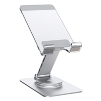 Accessoires de téléphone de haute qualité pliant acrylique support de téléphone portable 360 support de bureau de tablette rotatif