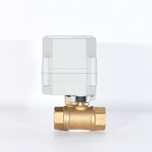 Vanne à boisseau sphérique proportionnelle électrique Tonghe DN8 en laiton, 2 voies, pour le contrôle du débit des pompes, des chaudières et des purificateurs d'eau - Product Image 1