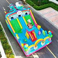 Château gonflable géant pour enfants de qualité supérieure pour parc d'attractions, parc gonflable amusant