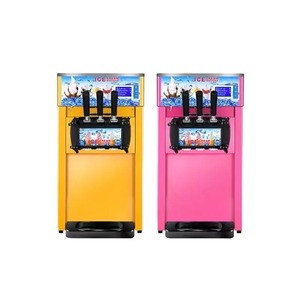 Đa chức năng thép không gỉ thương mại Máy làm kem ba hương vị Máy làm kem mềm - Product Image 3