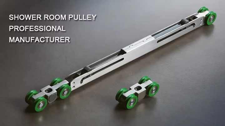 Aexit Sliding Door Roller - Dual Wheel Plastic Pulley For Shower Or Room Doors, Beige