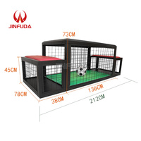 Installation de divertissement de compétition sportive double d'intérieur, Subsoccer 3, jeu de football de table avec deux chaises
