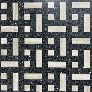 Hình chữ nhật nhân tạo vị trí khảm đá cẩm thạch xi măng terrazzo đúc sẵn sàn gạch terrazzo - Product Image 2