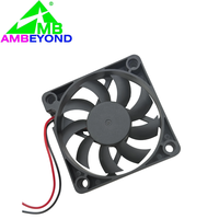 Ventilateur de refroidissement CC AMBEYOND 12V 6010 60*60*10 mm, débit d'air élevé, durable pour la ventilation et l'évacuation