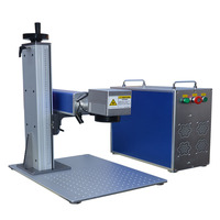 Máquina de Marcado Láser de Fibra CNC Portátil de 50W con Enfriamiento por Aire para Grabado en Metal, Joyería y Plástico, Compatible con Formatos DXF/BMP/AI/DWG