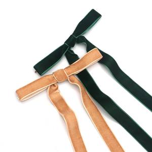 Lazo <span class=keywords><strong>de</strong></span> Terciopelo Pre-Atado con Acabado Brillante, Personalizable en Tamaño y Color, <span class=keywords><strong>para</strong></span> <span class=keywords><strong>Ramos</strong></span> <span class=keywords><strong>de</strong></span> Boda y Envoltura <span class=keywords><strong>de</strong></span> Regalos - Product Image 3